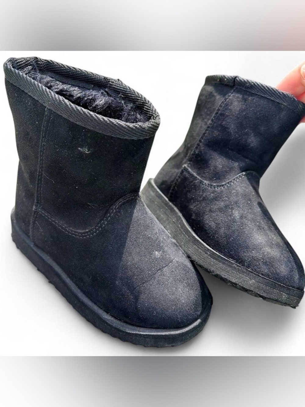 Toddler Girls Black Winter Boots - 7C